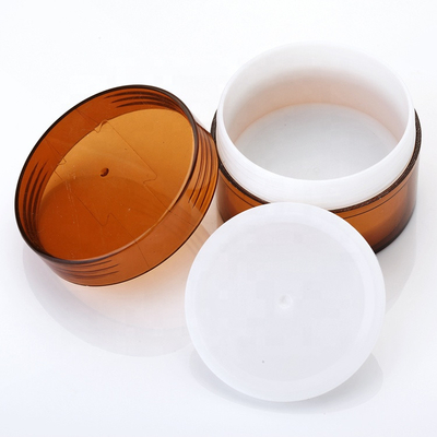 Haar-Masken-luftlose Amber Face Eye Cleaning Scrub-Creme-Körper-Hautpflege-Luxuslotions-kosmetisches Glas der hohen Qualität pp. tragbare