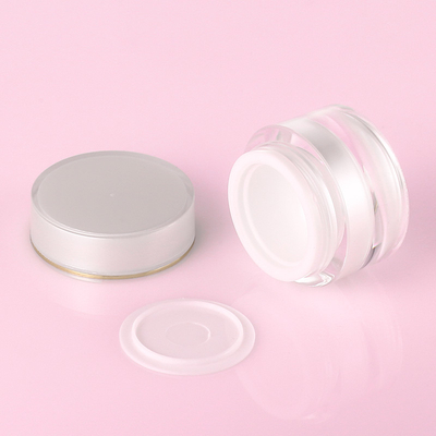 Farbiges PP-Kunststoff-Cremeverpackungsglas mit weißem Deckel Hautpflege 10 g 20 g 30 g