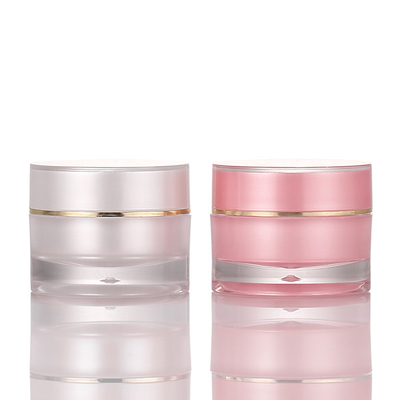 Farbiges PP-Kunststoff-Cremeverpackungsglas mit weißem Deckel Hautpflege 10 g 20 g 30 g
