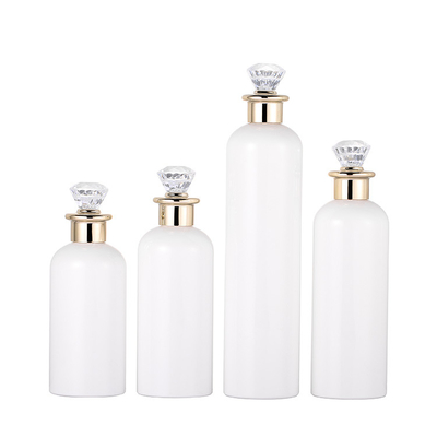 HAUSTIER der hohen Qualität ringsum weißer Ausrichthebel-leere luftlose kosmetische verpackende Plastiklotions-Shampoo-Flaschen mit Diamond Cap