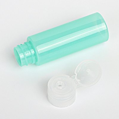 Plastik der Nahrungsmittelgrad-kosmetischer Sprühflasche-grüne Farbe50ml mit Flip Cap