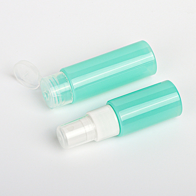 Plastik der Nahrungsmittelgrad-kosmetischer Sprühflasche-grüne Farbe50ml mit Flip Cap