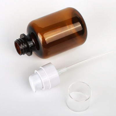 Kosmetische Verpackensätze ODM, 60ml 90ml 130ml Amber Plastic Cosmetic Jars