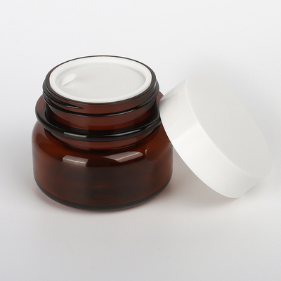 Kosmetische Verpackensätze ODM, 60ml 90ml 130ml Amber Plastic Cosmetic Jars