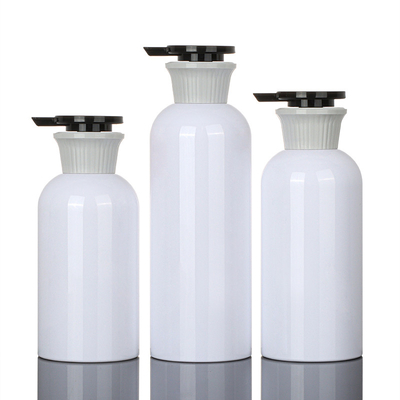 runde Lotion Plastik-HAUSTIER Shampoo der Leercontainer-400ml und Conditioner-luftlose Pumpflasche
