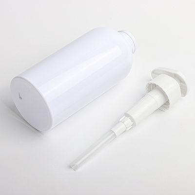 350ml Plastik- Wiederverwertungsskincare Shampoo-Flasche der Behälter-Großhandels-einzigartige Form-500ml mit Pumpe