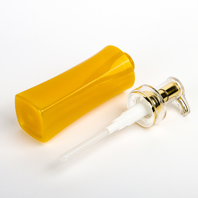 Weiße Plastikgewohnheits-leere kosmetische Verpackenshampoo-Lotions-Flaschen der Goldkundenspezifische Luxuskörper-Butter350ml