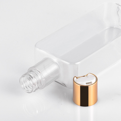 Plastikdisketten-Kappen-Flasche Squeezable luftloses 300ml mit Goldüberwurfmutter