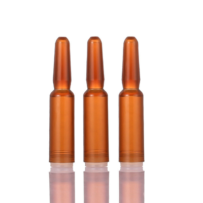 Amber Plastic Serum Vials Ampoule für die kosmetische Kapazität des Wesentlich-1ml