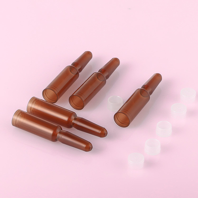 Amber Plastic Serum Vials Ampoule für die kosmetische Kapazität des Wesentlich-1ml