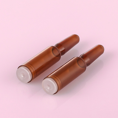 Amber Plastic Serum Vials Ampoule für die kosmetische Kapazität des Wesentlich-1ml