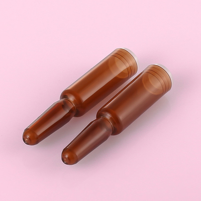 Amber Plastic Serum Vials Ampoule für die kosmetische Kapazität des Wesentlich-1ml