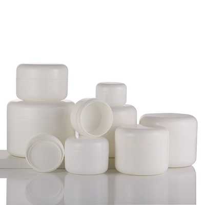 Rundes weißes Sahneverpackenglas, Creme für den Körper kosmetische Gläser 50g
