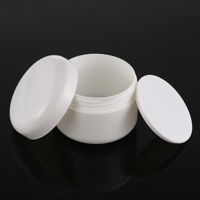 Rundes weißes Sahneverpackenglas, Creme für den Körper kosmetische Gläser 50g
