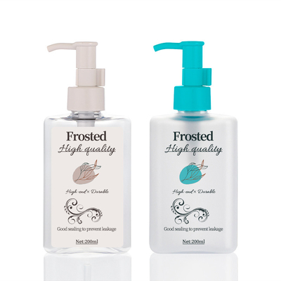 leeres luftloses Dreieck der Pumpflasche-200ml transparent für Haar-Öl