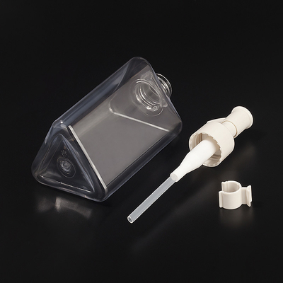 leeres luftloses Dreieck der Pumpflasche-200ml transparent für Haar-Öl
