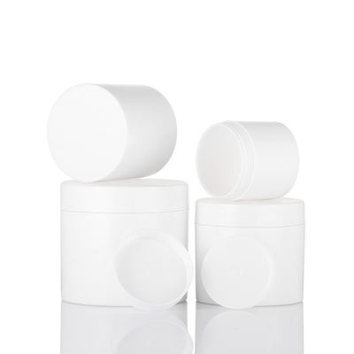 Leere 4-Unze-kosmetische Plastikgläser mit Deckeln Amber Color Wide Mouth
