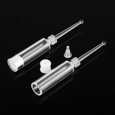 Transparente Flaschen des ätherischen Öls 1ml STREICHELN Plastik-Ampulle