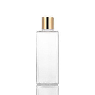 Flache leere Lotions-Quetschflaschen, transparente 8-Unze-Plastiklotions-Flaschen