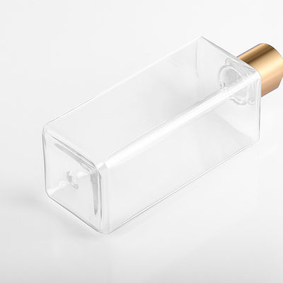 Flache leere Lotions-Quetschflaschen, transparente 8-Unze-Plastiklotions-Flaschen