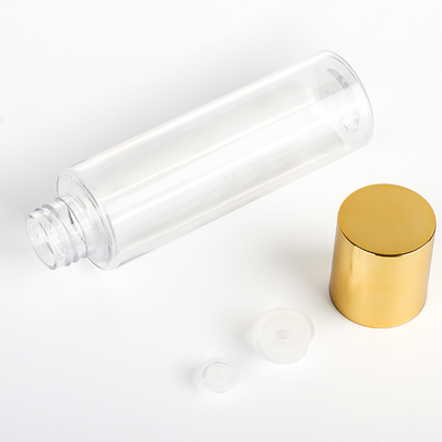 Lotions-Toner-Plastikflasche der Golddeckel-kosmetische Behälter-120ML 150ML leere
