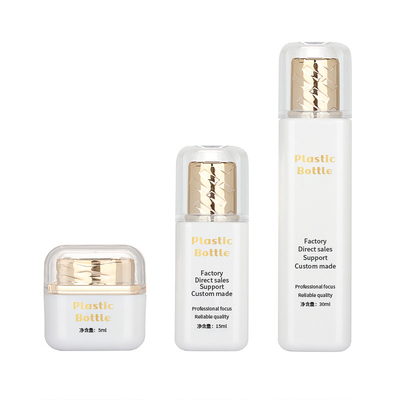 Acrylleere LuxusParfümflaschen ODM, die Rose Gold 15ML 30ML verpacken