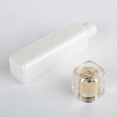 Acrylleere LuxusParfümflaschen ODM, die Rose Gold 15ML 30ML verpacken